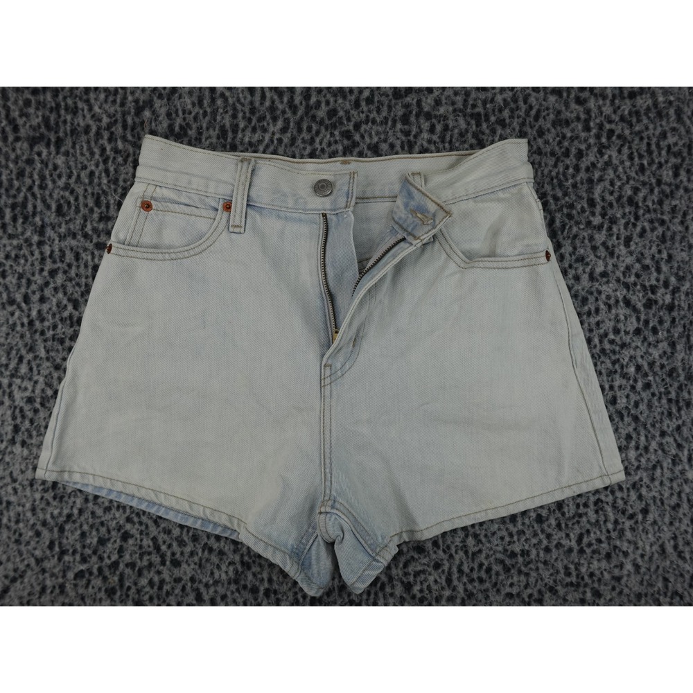Levi's Premium Denim Shorts Womens 26 Light Wash Blue High Rise 85940-0001